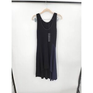 Jenni Kayne Dress Women‎ XS Black 2 Tone Colorblock Goth Fairy Witchy Mini NEW